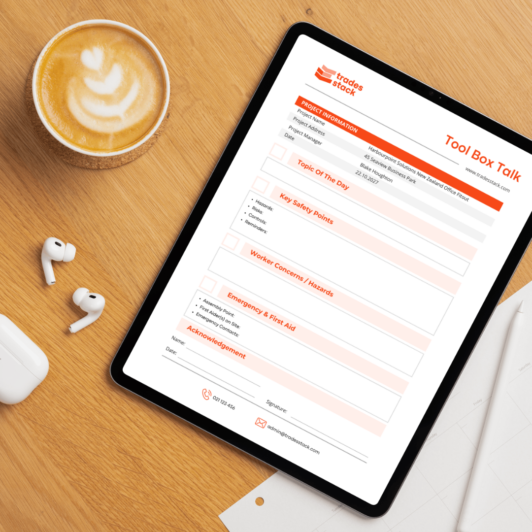 Tool Box Talk Template