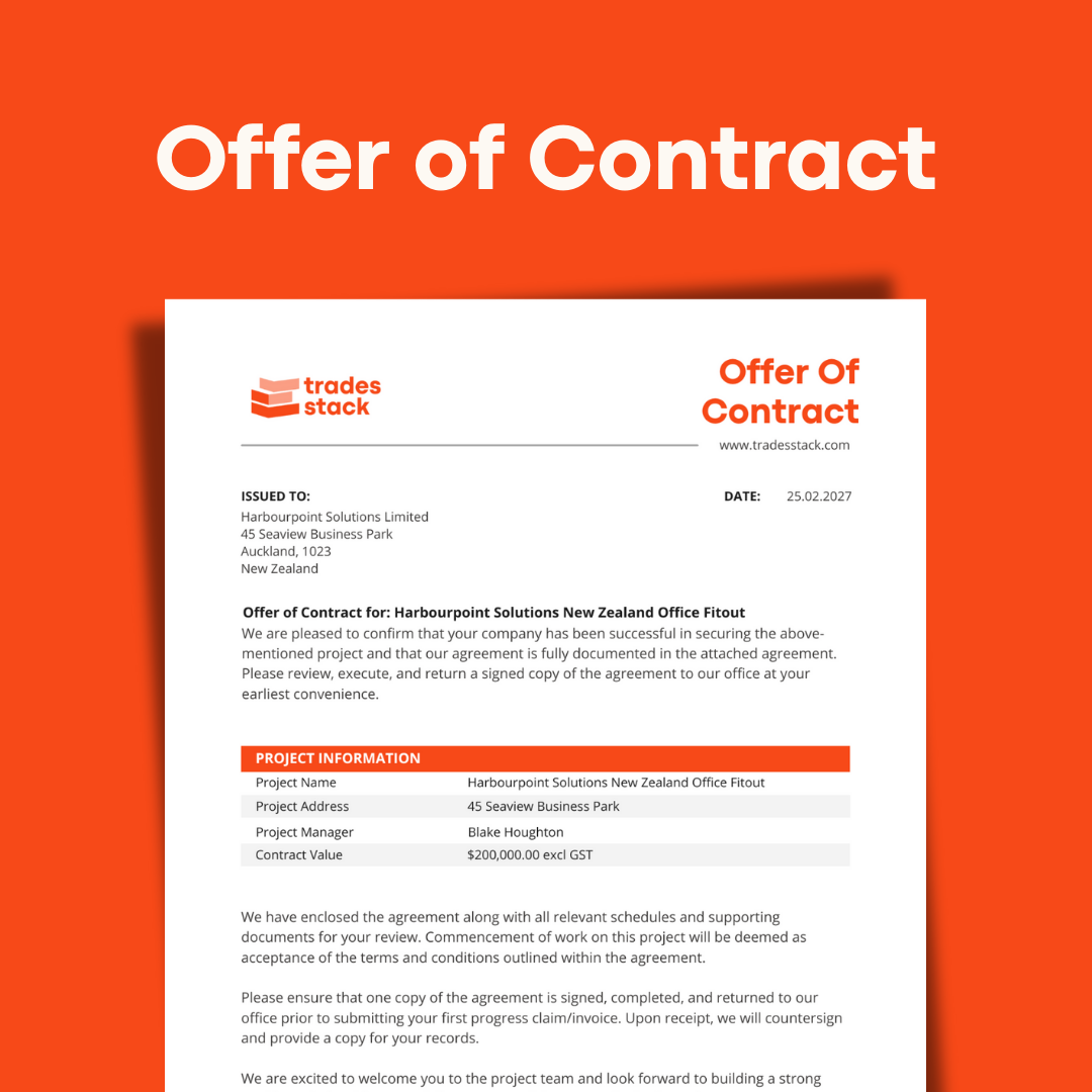 Offer of Contract Template